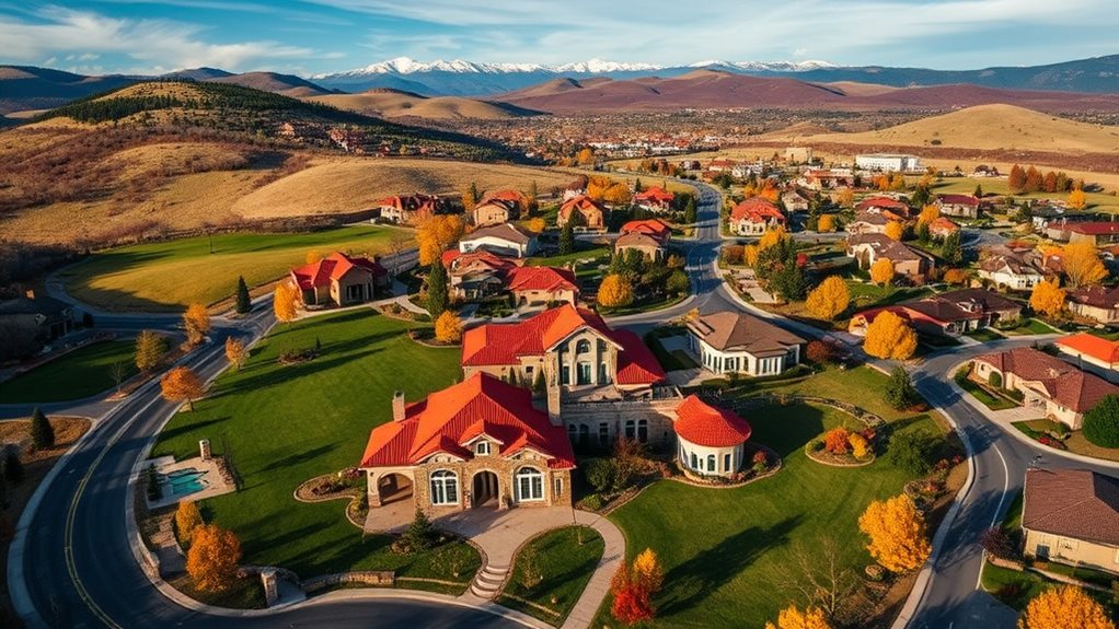 affluent suburban community near denver