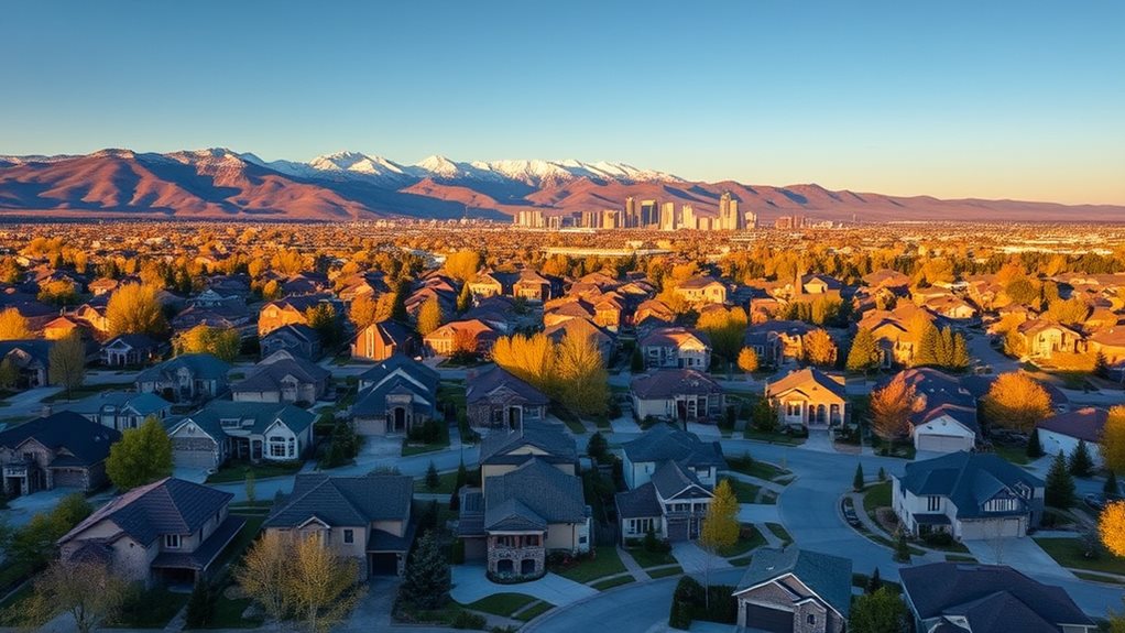 affluent suburban denver residential community