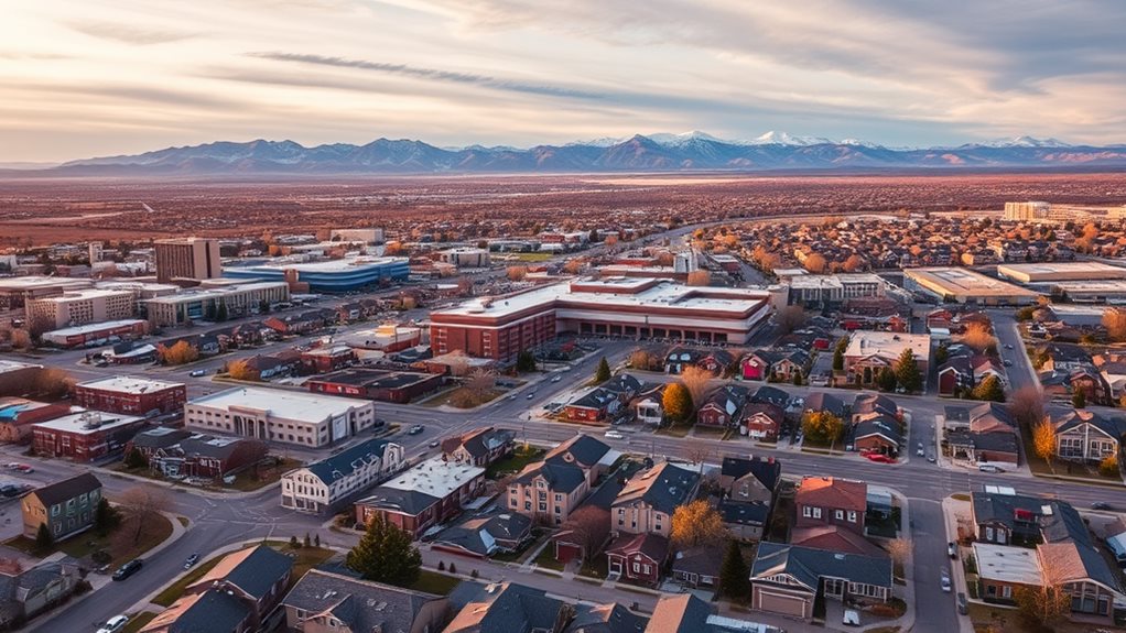 diverse vibrant thriving suburban community