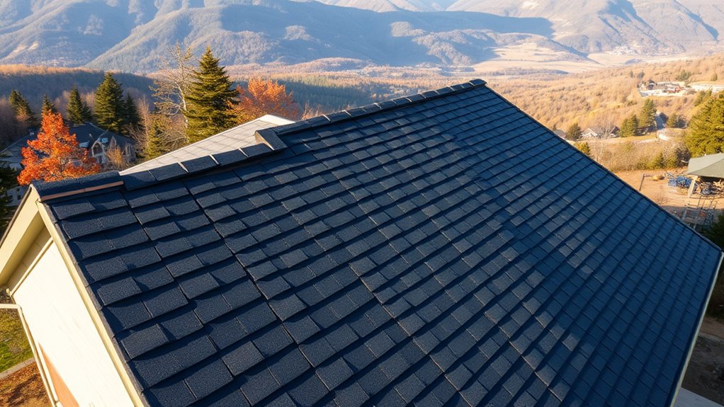 expertly installed roofing shingles