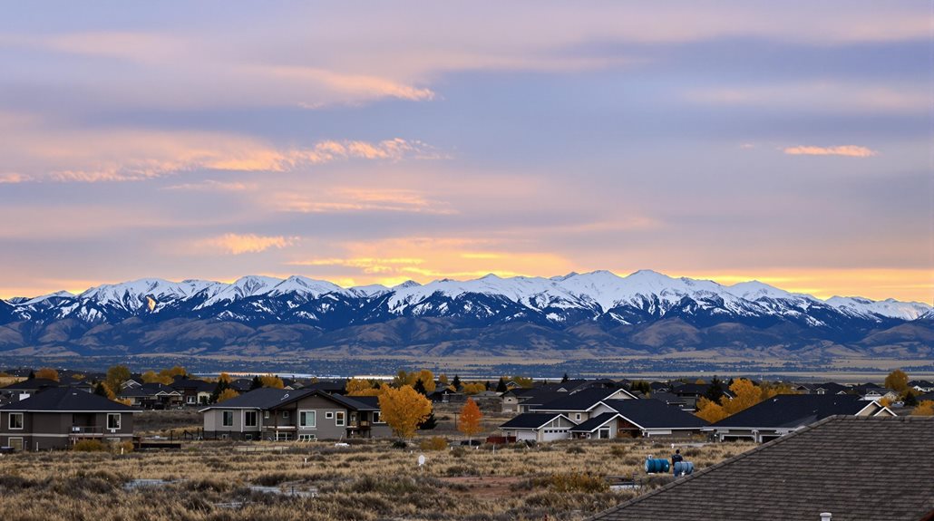 quaint suburban colorado community