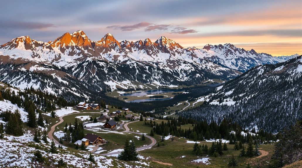 scenic alpine meadow community