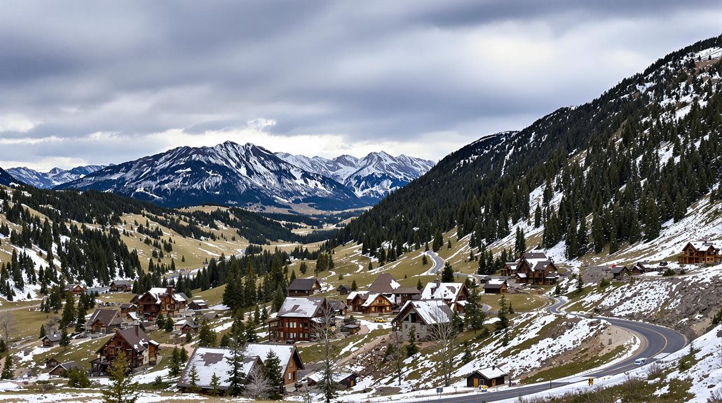 scenic suburban residential community