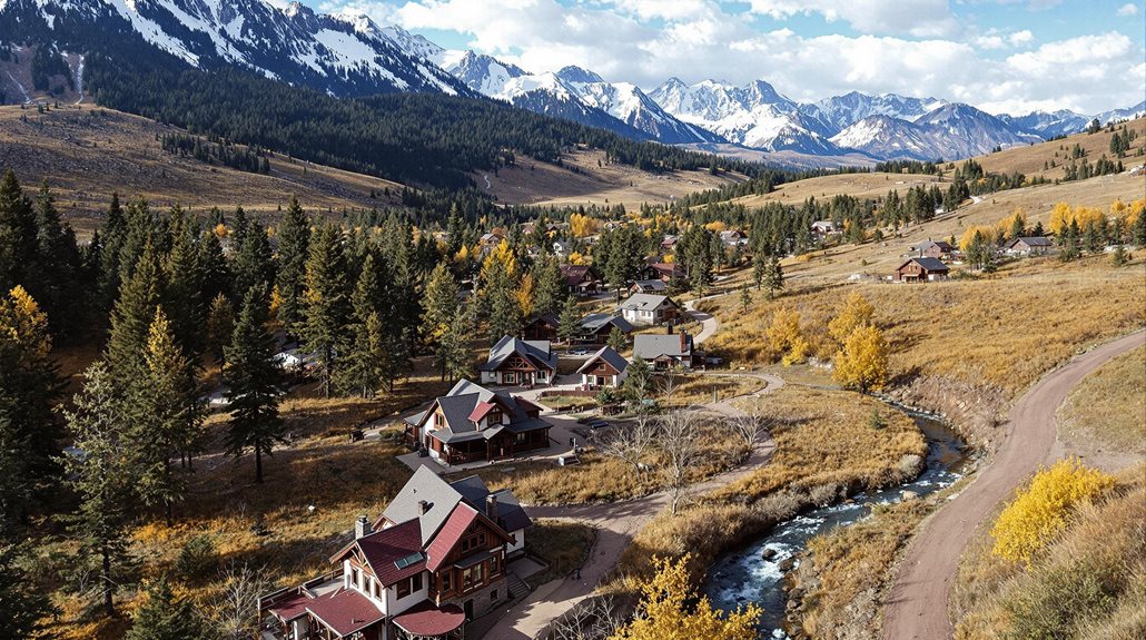 small rocky mountain town