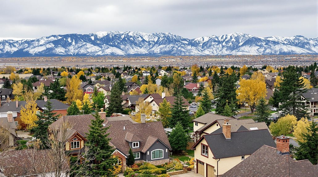 suburban denver community near mountains