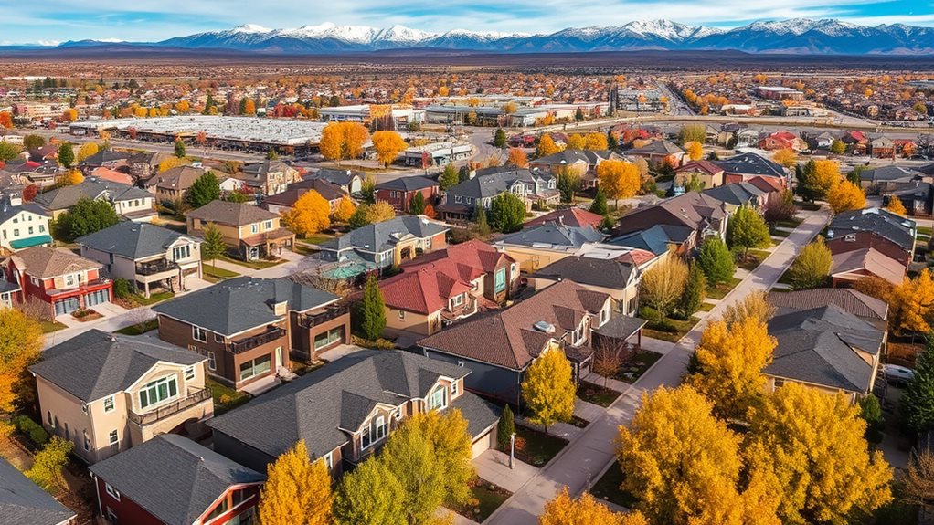 upscale denver suburb near mountains