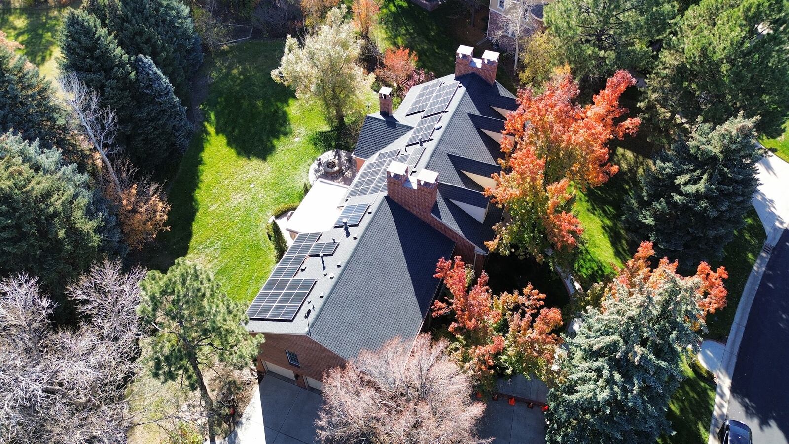 Luxury home in Cherry Creek, Colorado with a completed roof replacement by ARCM Roofing