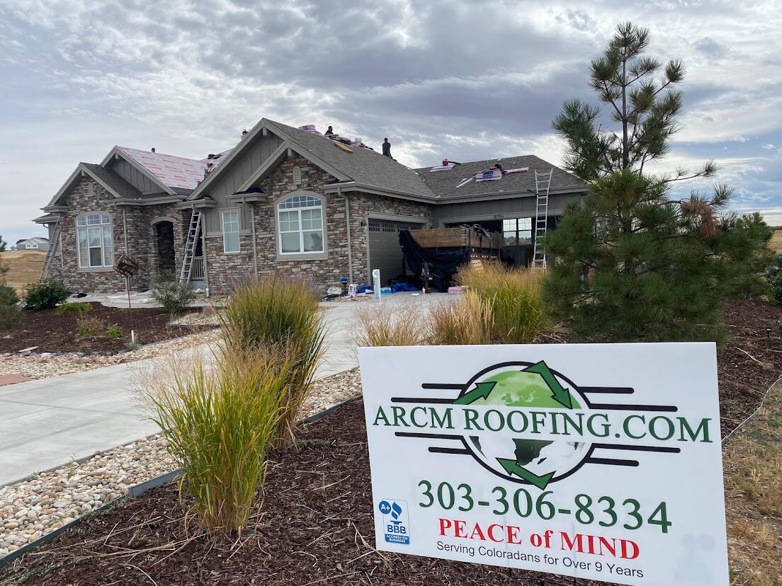 Home in Westminster, Colorado with a newly installed asphalt shingle roof by ARCM Roofing