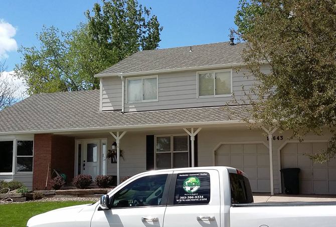 Completed roof replacement on a Denver home by ARCM Roofing