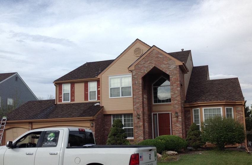 Structural roof repair after tree damage on a Denver home