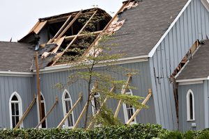 storm damage roof